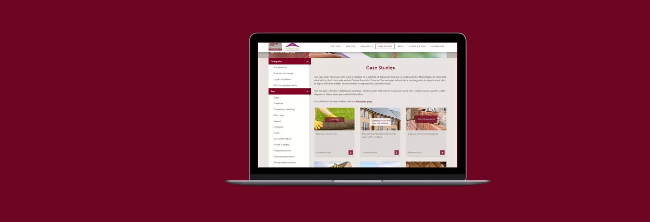 New Case Study section on the Code Website - Consumer Code